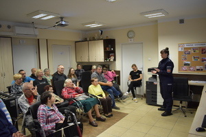 uczestnicy spotkania w Środowiskowym Domu Samopomocy w Bartoszycach