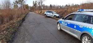 miejsce zdarzenia drogowego na trasie Wojtkowo - Kanie Iławeckie