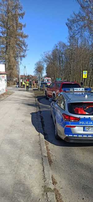 miejsce potrącenia 12 - letniej rowerzystki