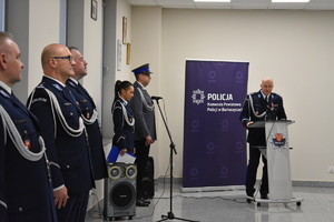 Uroczysta zbiórka z okazji zmiany na stanowisku Komendanta Powiatowego Policji w Bartoszycach