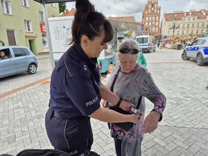 policjanci w czasie spotkań profilaktycznych