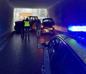 miejsce kolizji drogowej