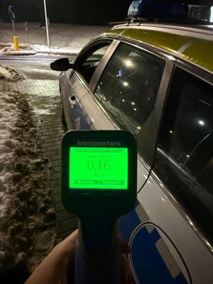 policjanci w czasie działań Trzeźwość