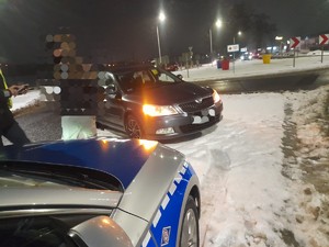 policjanci w czasie działań Trzeźwość