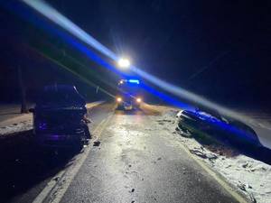 miejsce wypadku drogowego w Osiece