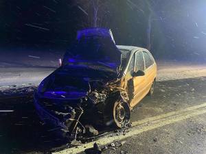 miejsce wypadku drogowego w Osiece