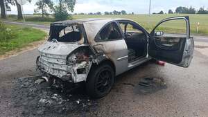 spalone auto pozostawione w m. Tolko